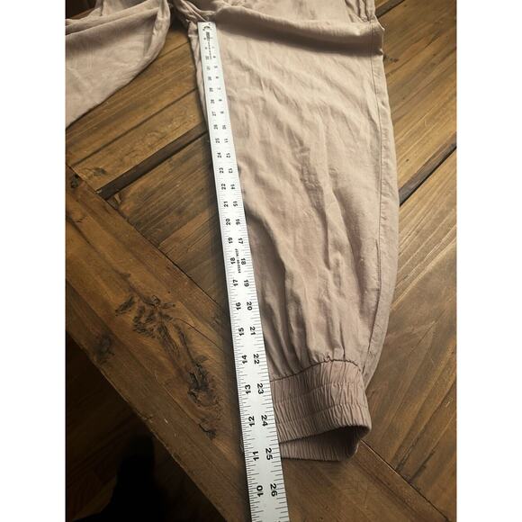 Cloth & Stone Anthropologie Women's Joggers Sz Med Beige Drawstrings 100% Tencel - Picture 10 of 12